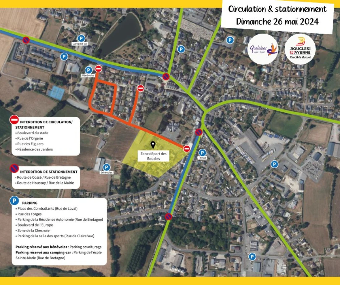 plan des perturbations de circulation et de stationnement 