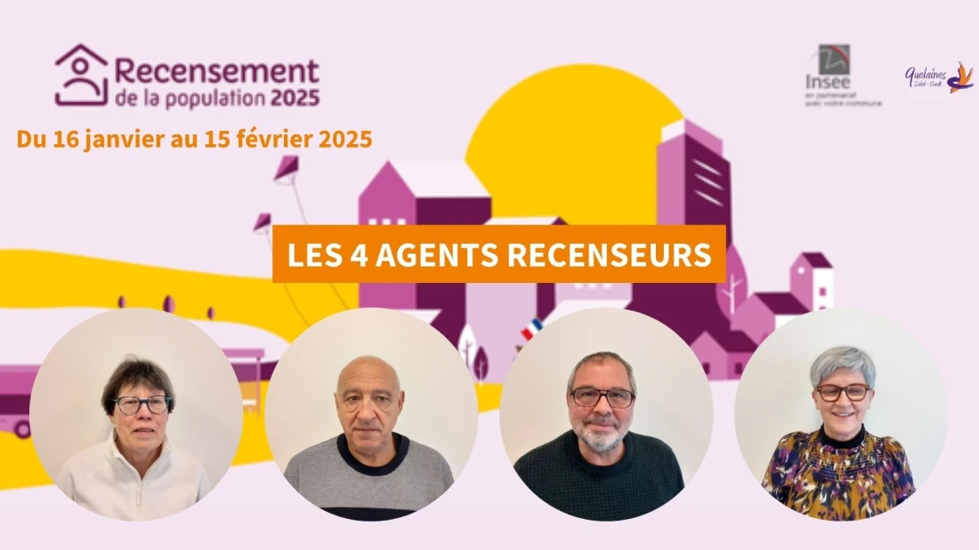 4 agents recenseurs quelaines saint-gault